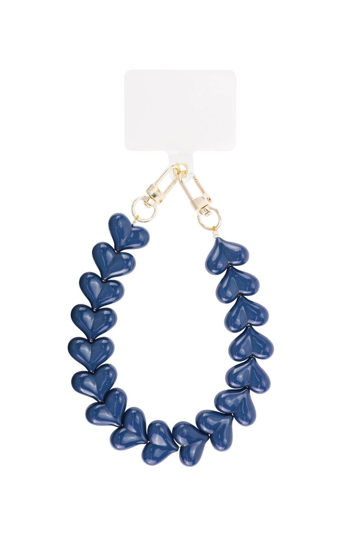 Romantisch telefoonkoord met hartjes - Jewellery Fever