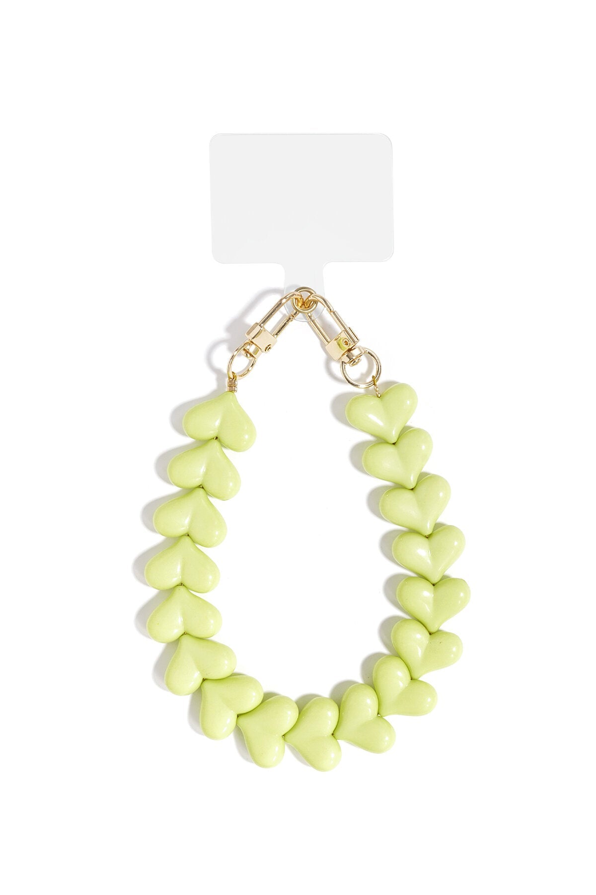 Romantisch telefoonkoord met hartjes - Jewellery Fever