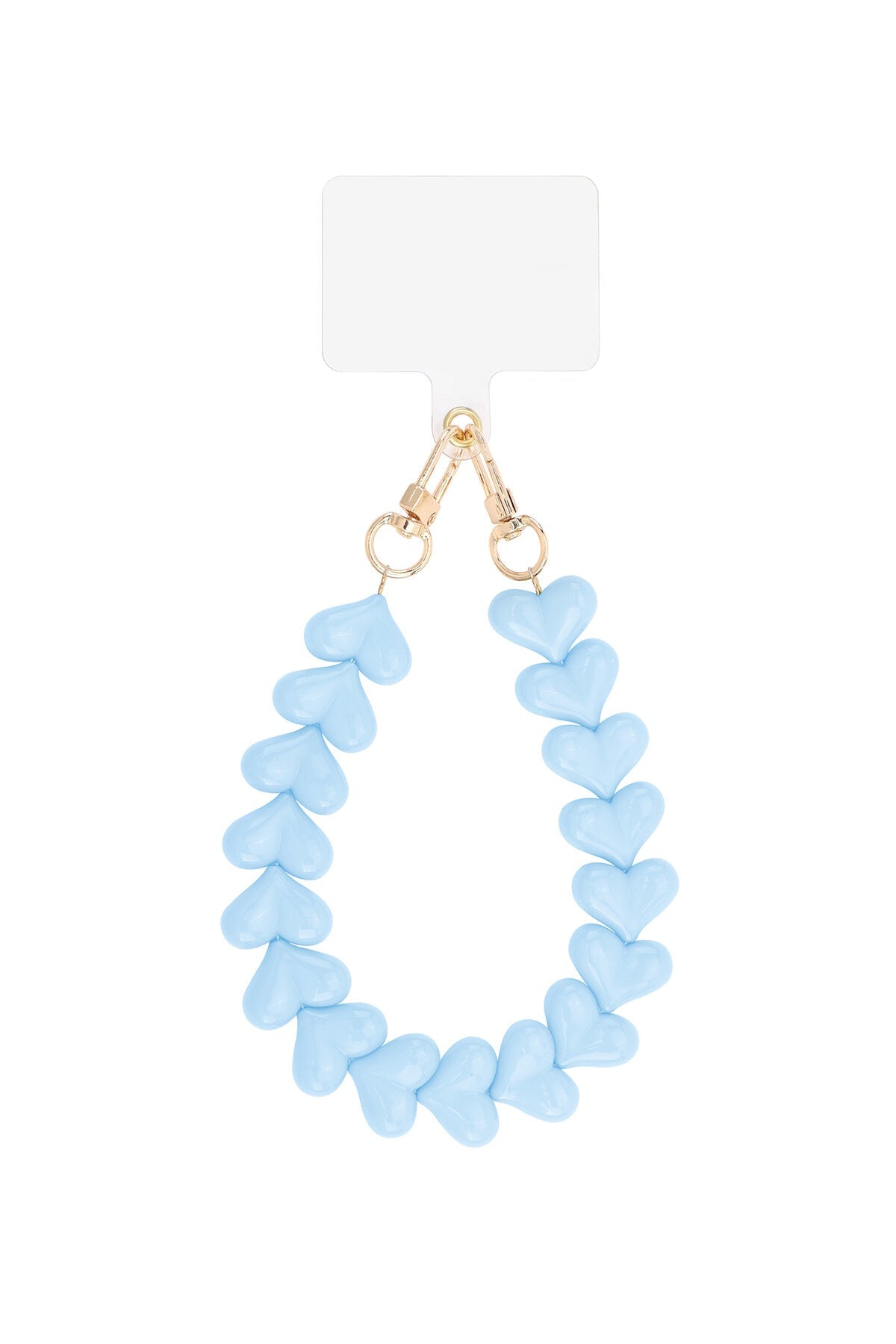 Romantisch telefoonkoord met hartjes - Jewellery Fever