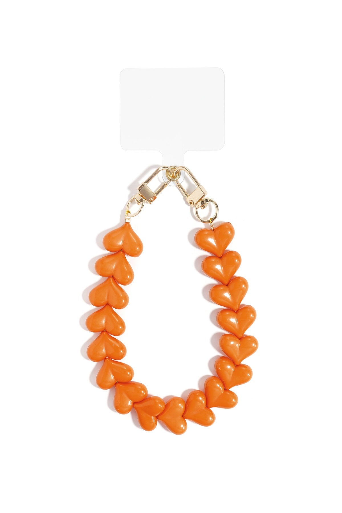 Romantisch telefoonkoord met hartjes - Jewellery Fever
