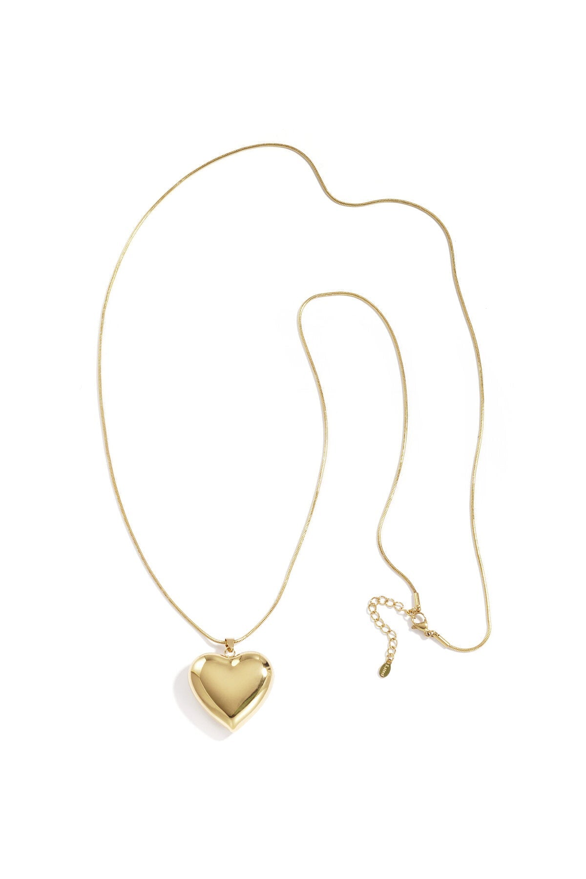 Ketting met hangend hart lang - Jewellery Fever