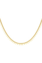 Elegante ketting met sterretjes, goudkleurig