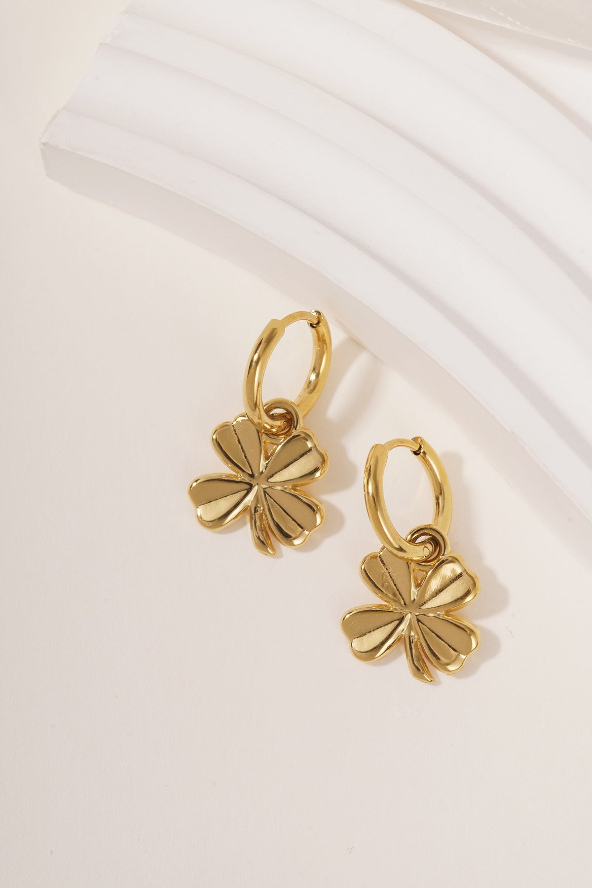 Klavertjevier oorbellen - Jewellery Fever
