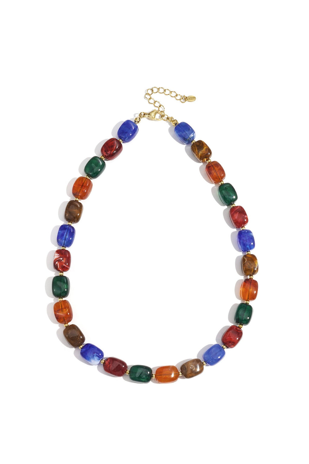 Kralen ketting, legergroen