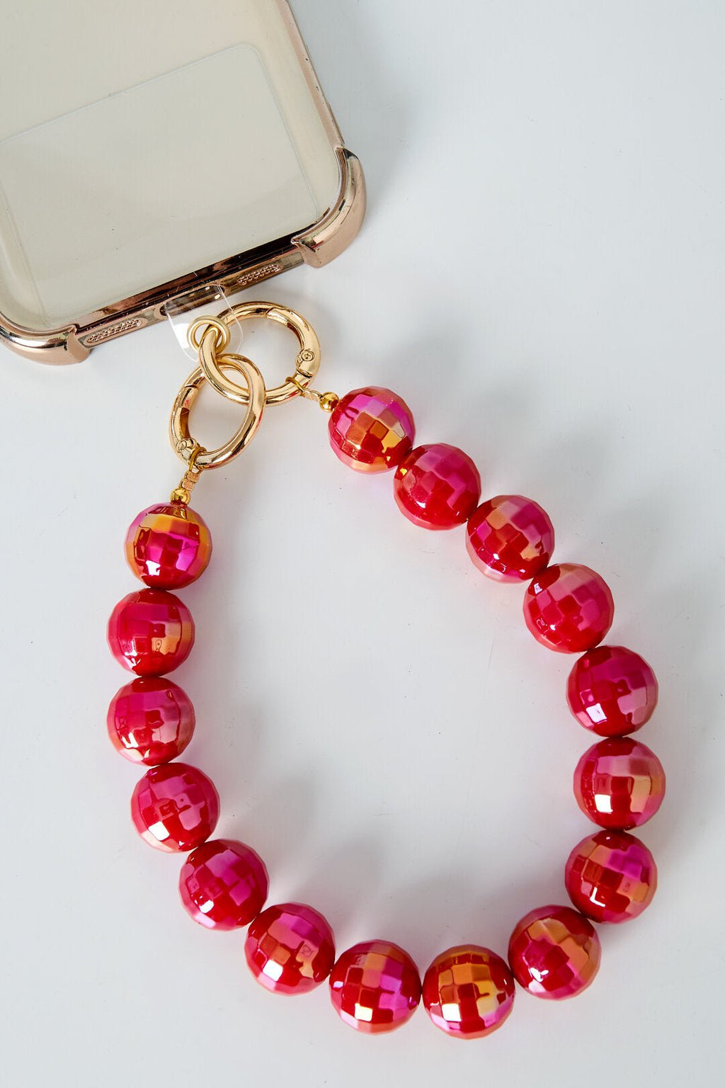 Telefoonkoord met vrolijke kralen - Jewellery Fever