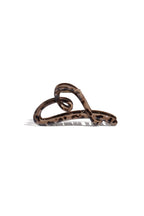 Luipaard harten haarclip, khaki