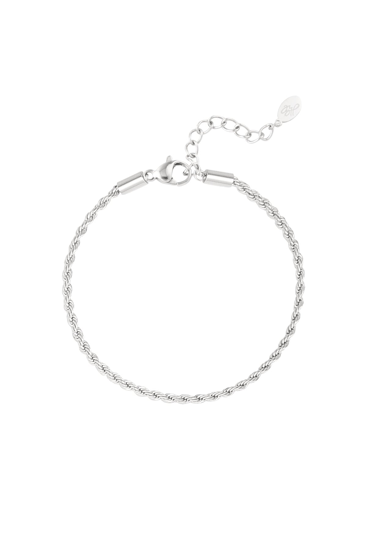 Minimalistisch gedraaide armband, detailfoto