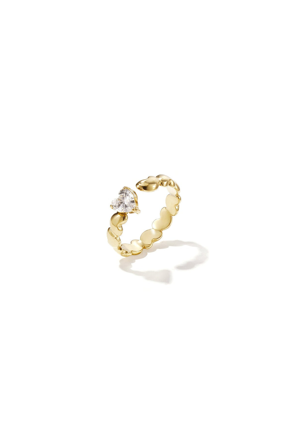 Minimalistische hartring - Jewellery Fever