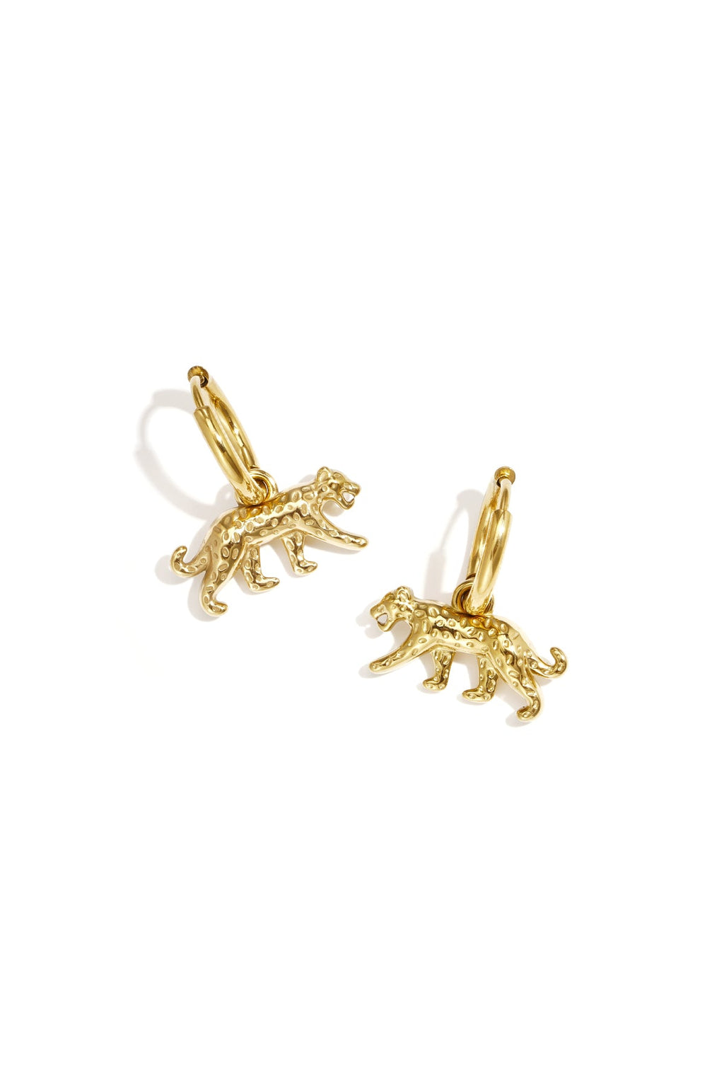 Oorbellen met elegant panterhanger - Jewellery Fever