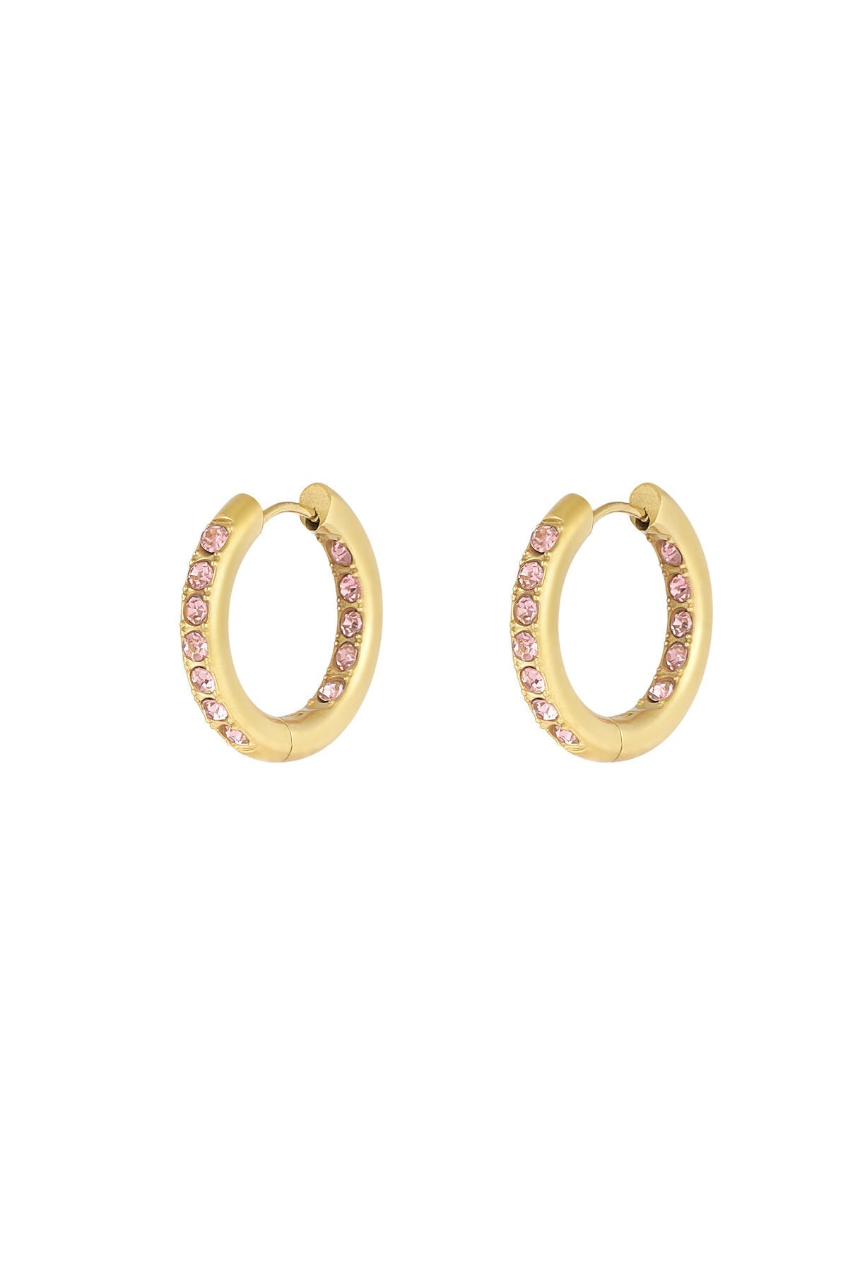 Oorbellen met stralende strass steentjes - Jewellery Fever