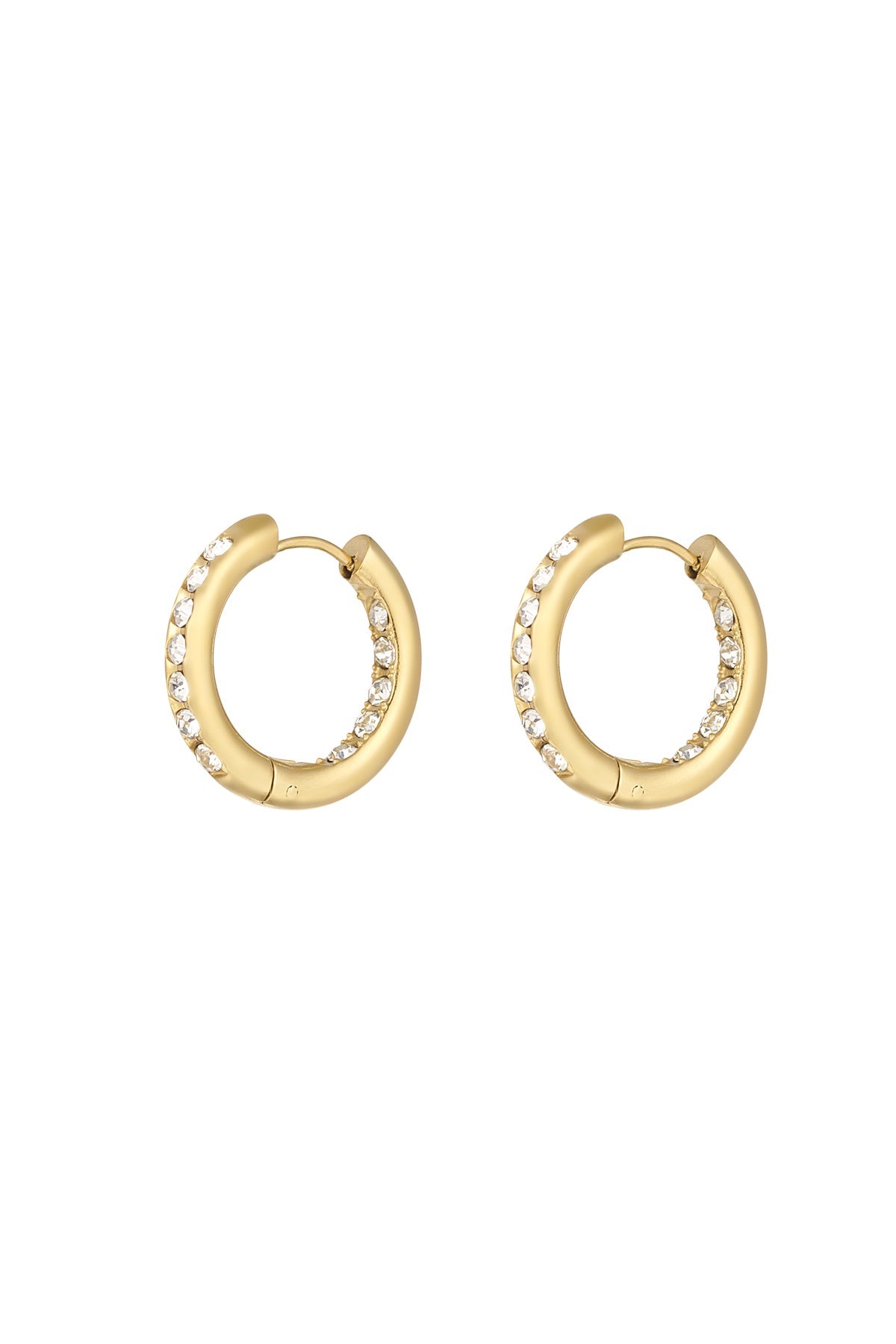 Oorbellen met stralende strass steentjes - Jewellery Fever