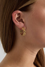 Open heart hoops - Jewellery Fever