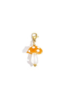 Speelse kleurrijke paddenstoelhanger, oranje