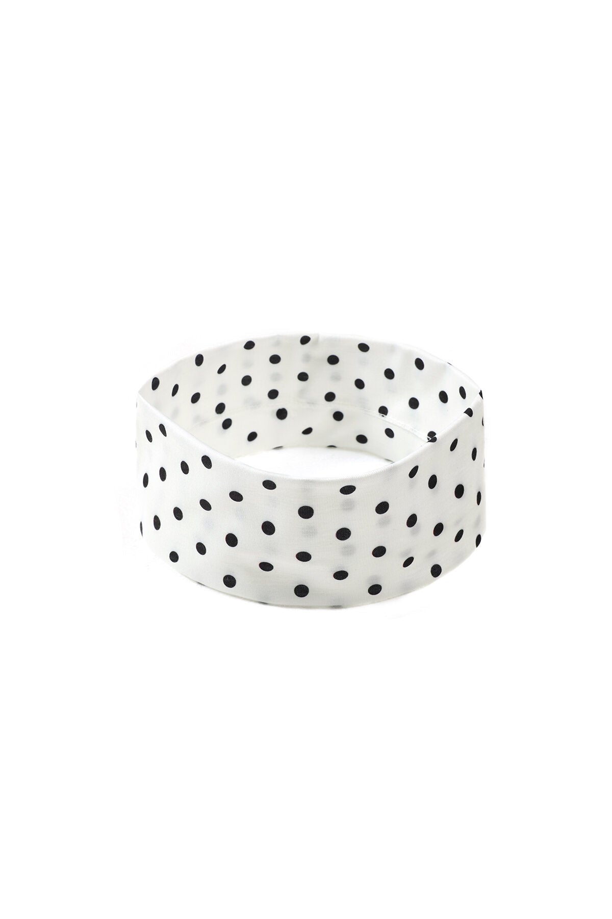 Speelse stippen haarband, khaki
