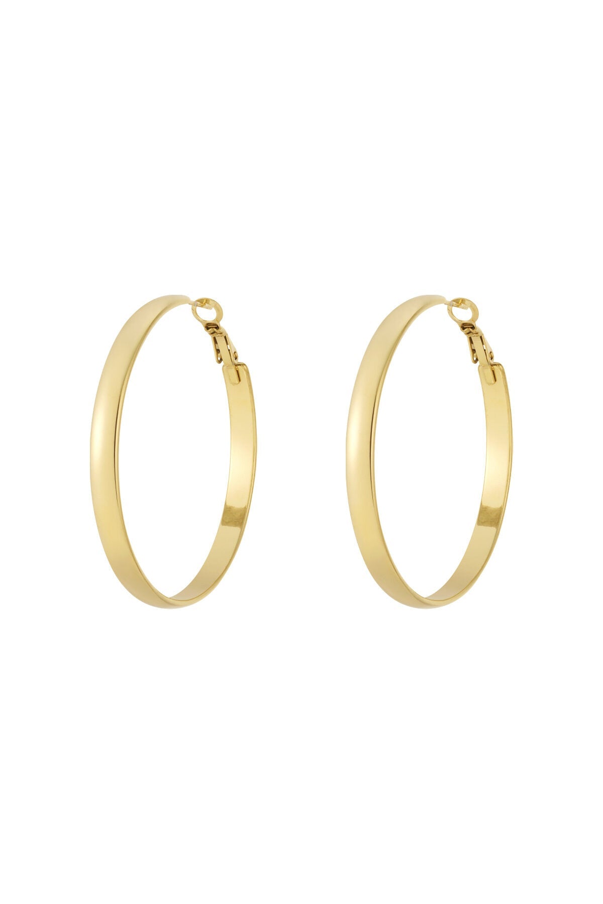 Minimalistische grote ring hoops - Jewellery Fever