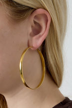 Minimalistische grote ring hoops - Jewellery Fever