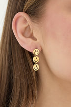 Smiley oorbellen - Jewellery Fever