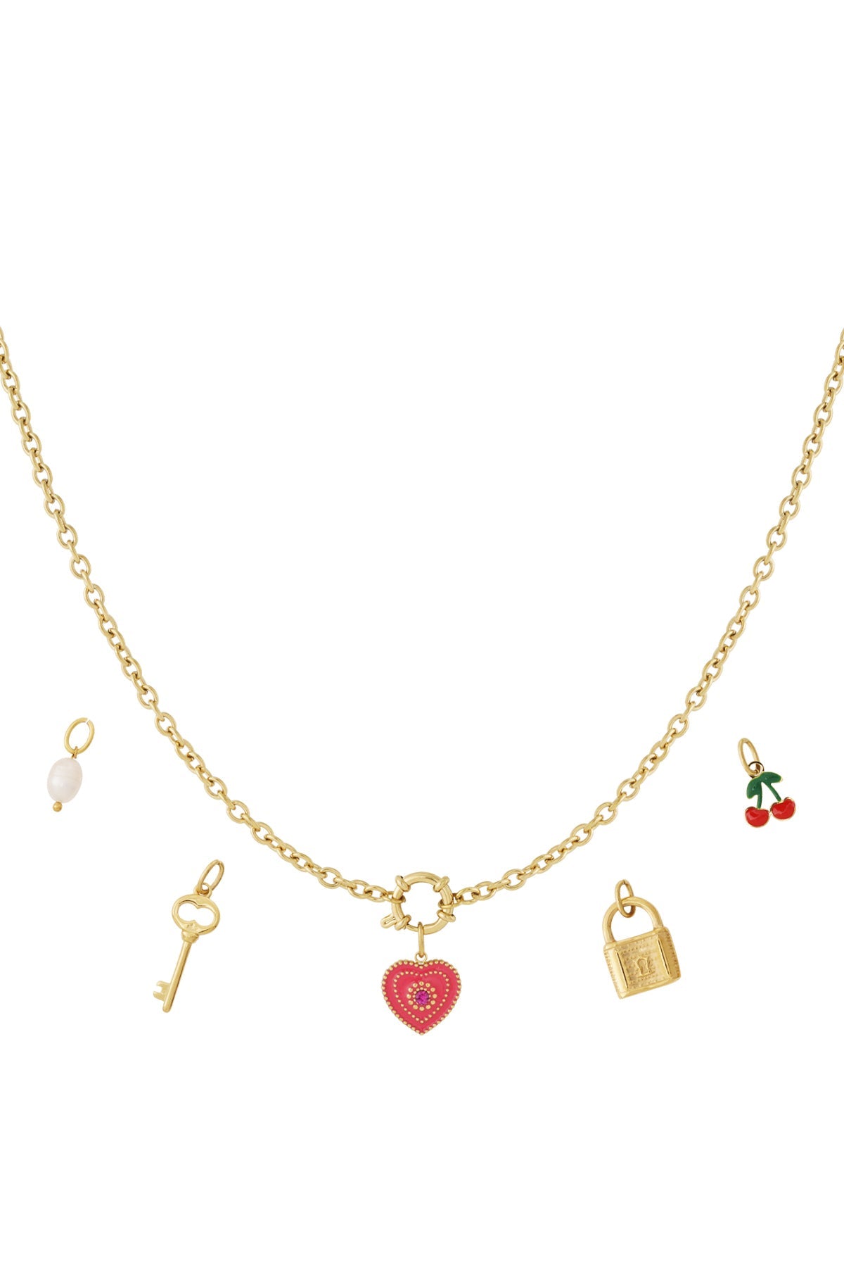 Statement DIY hartketting met sleutelmotief - Jewellery Fever