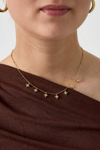 Sterretjes Bedel Ketting met Strass Steentjes - Jewellery Fever