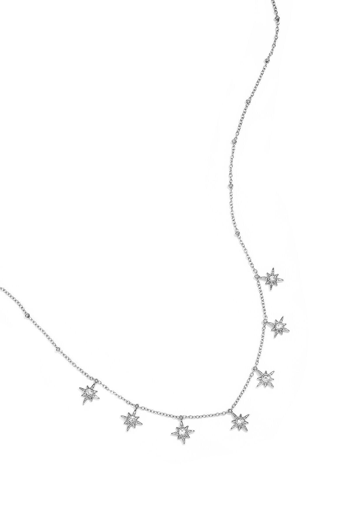 Sterretjes Bedel Ketting met Strass Steentjes - Jewellery Fever