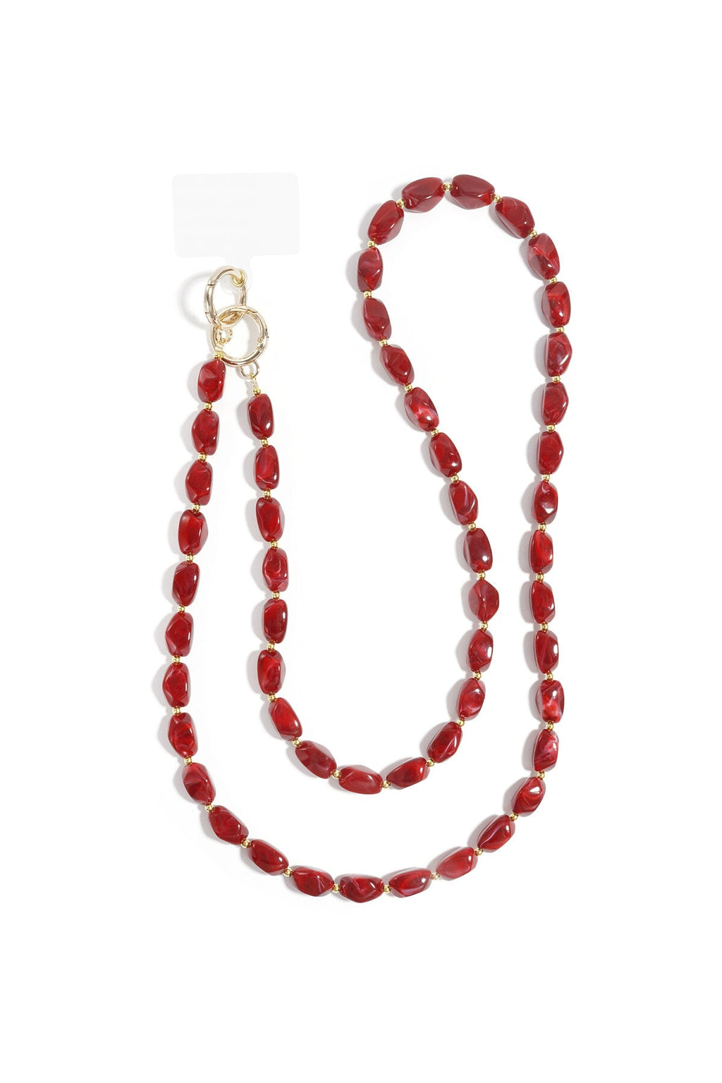 Telefoonketting met kleurige kralen - Jewellery Fever