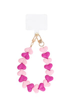 Tweekleurig hart-telefoonkoord (ondoorzichtig) - Jewellery Fever