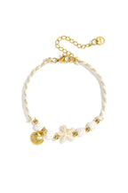 Zeester armband met kralen, gedragen