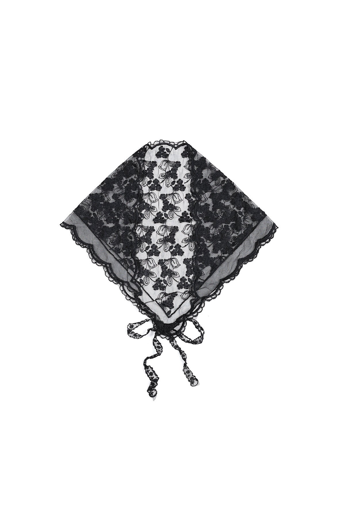 Zomersjaal met gebloemde kantprint - Jewellery Fever