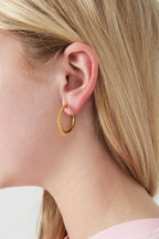 Zonnestralen hoops clipoorbellen - Jewellery Fever