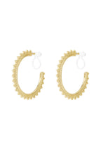 Zonnestralen hoops clipoorbellen - Jewellery Fever